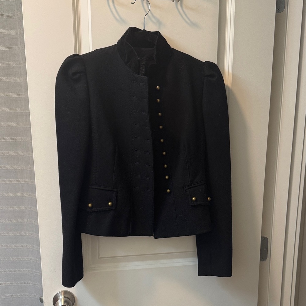 Robert Rodriguez Black Military-Style Blazer